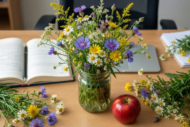 Bloemen voor een bevlogen leerkracht