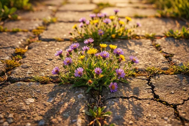 Wilde bloemen geven moed