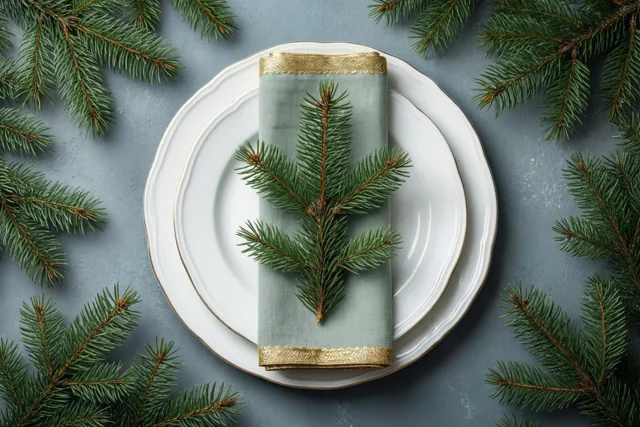 Een sober gedekte kerst
