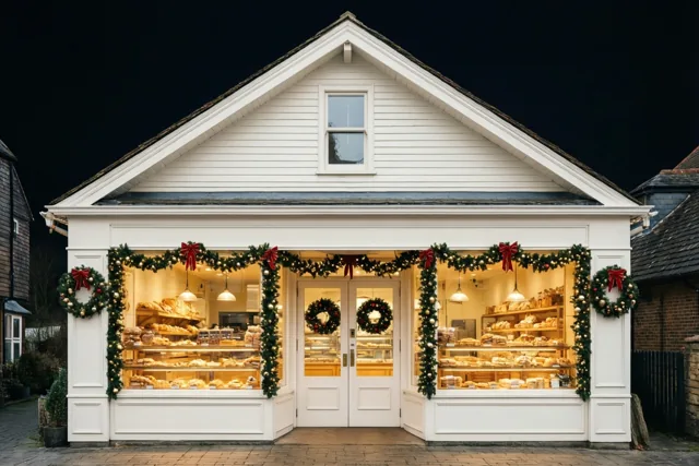 Zoete kerst bij de bakker