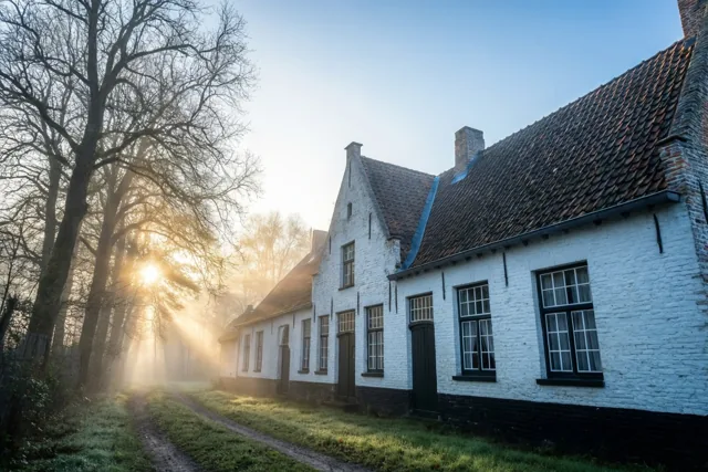 De morgen langs de hoeves