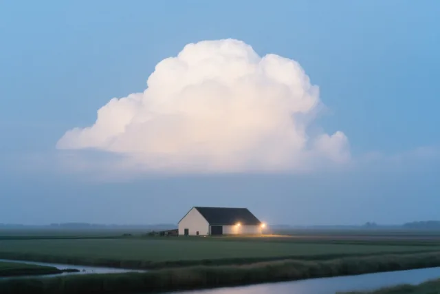 Onder een grote wolk