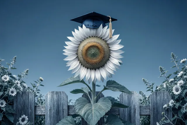 Een bloem voor je diploma