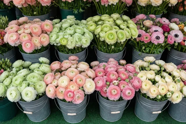 Bloemen in zachte tinten
