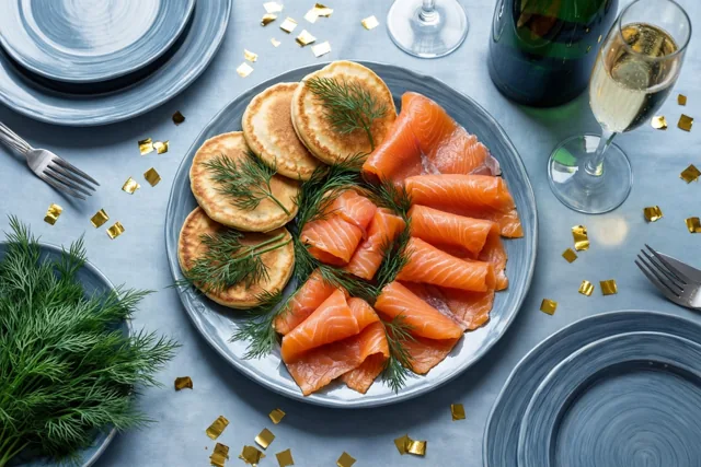 Een smaakvol nieuwjaar met zalm