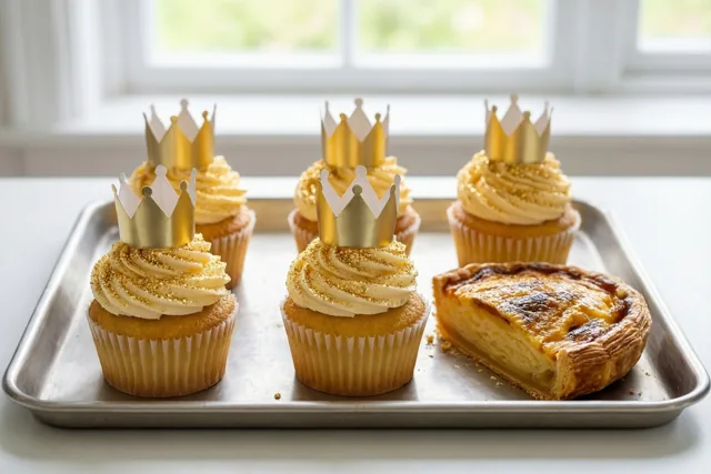Zes cakejes voor het koningsfeest