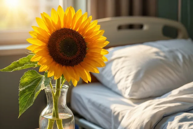 Een bloem vol goede moed